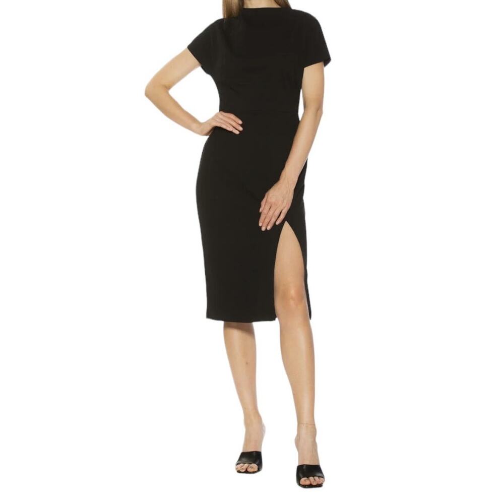 Alexia Admor dress Illy dolman sleeve Midi black X-Large XL